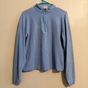 Peter Millar Crown Comfort Women's Pullover Sweatshirt size M blue quarter zip